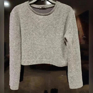 Zara Cropped Knit Sweater Small T!88 5.5